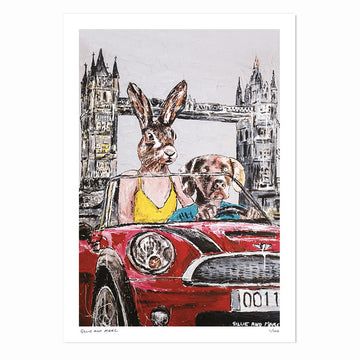 They Always Drive Together in London (Print)