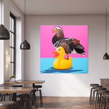 He Was a Duck out of Water (Original Painting)