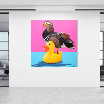 He Was a Duck out of Water (Original Painting)