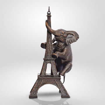 The Elephant Loved the Eiffel Tower (Bronze Sculpture, Small)