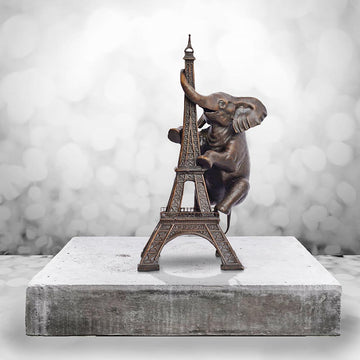 The Elephant Loved the Eiffel Tower (Bronze Sculpture, Small)