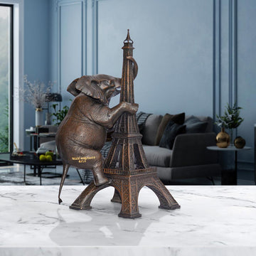 The Elephant Loved the Eiffel Tower (Bronze Sculpture, Small)