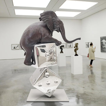 Big Luck of the Elephant (Bronze Sculpture)