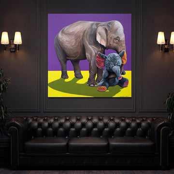 Elephant in love (Original Painting)