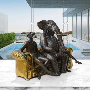 There's an Elephant in the Room (Bronze Sculpture)