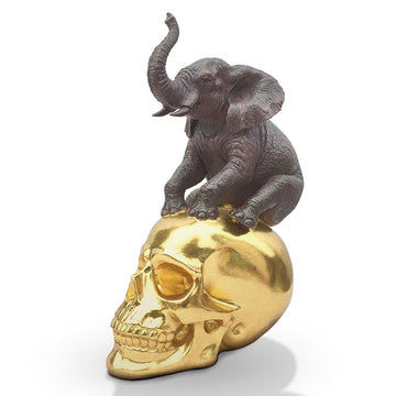 Mankind for Elephants (Bronze Sculpture)