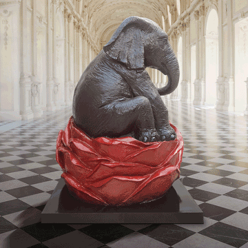 The Elephant Was in Big Bloom