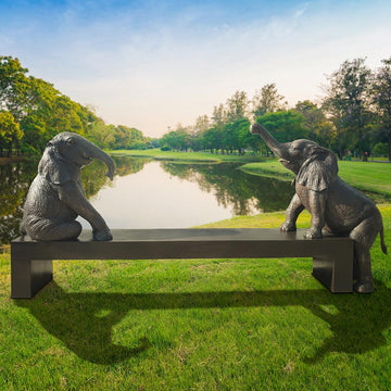 The Elephant Bench (Bronze Sculpture)