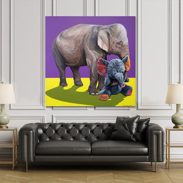 Elephant in love (Original Painting)