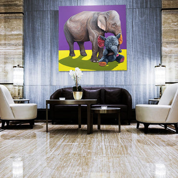 Elephant in love (Original Painting)