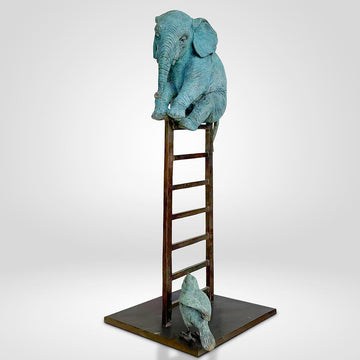 The Elephant Had Love in His Heart (Bronze Sculpture)