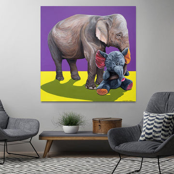 Elephant in love (Original Painting)