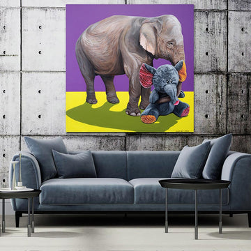 Elephant in love (Original Painting)
