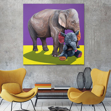 Elephant in love (Original Painting)