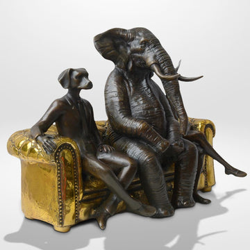 There's an Elephant in the Room (Bronze Sculpture)