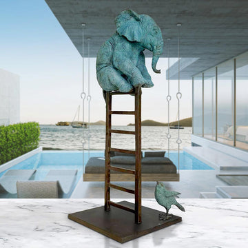 The Elephant Had Love in His Heart (Bronze Sculpture)