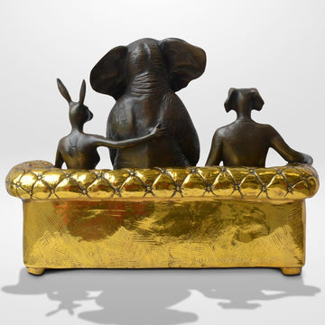 There's an Elephant in the Room (Bronze Sculpture)