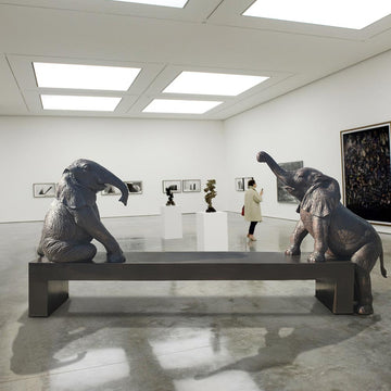 The Elephant Bench (Bronze Sculpture)