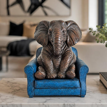Elephant Was Welcomed Home (Bronze Sculpture, Small)