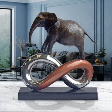 Elephant to Infinity and Beyond (Bronze Sculpture)