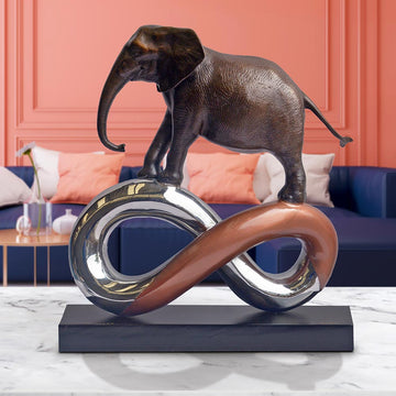 Elephant to Infinity and Beyond (Bronze Sculpture)