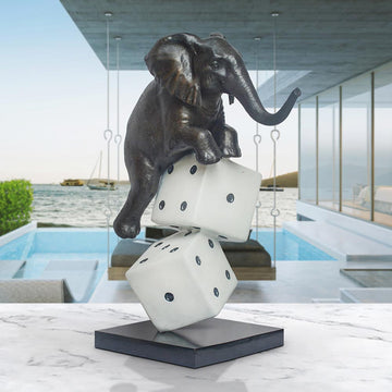 Luck of the Elephant (Bronze Sculpture)