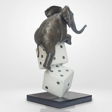 Luck of the Elephant (Bronze Sculpture)