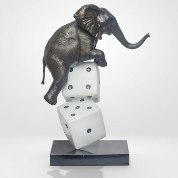 Luck of the Elephant (Bronze Sculpture)