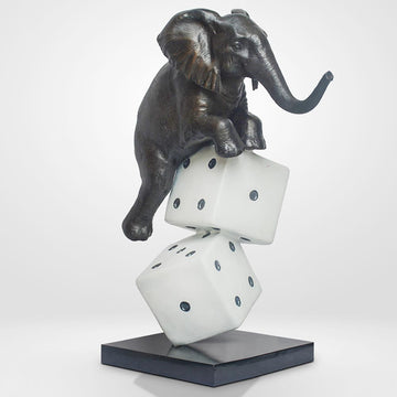 Luck of the Elephant (Bronze Sculpture)