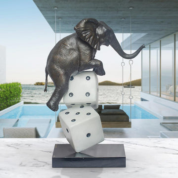 Luck of the Elephant (Bronze Sculpture)