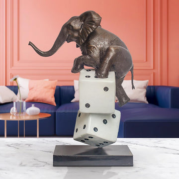 Luck of the Elephant (Bronze Sculpture)