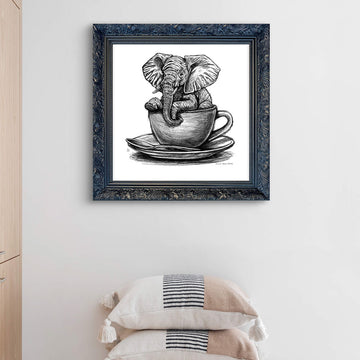 A Study for Elephant in a Cup (Giclee Canvas Print)
