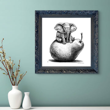 A Study for The Elephant Was Just Pearfect (Giclee Canvas Print)