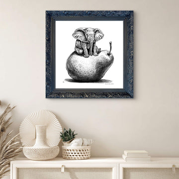 A Study for The Elephant Was Just Pearfect (Giclee Canvas Print)