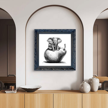 A Study for The Elephant Was Just Pearfect (Giclee Canvas Print)