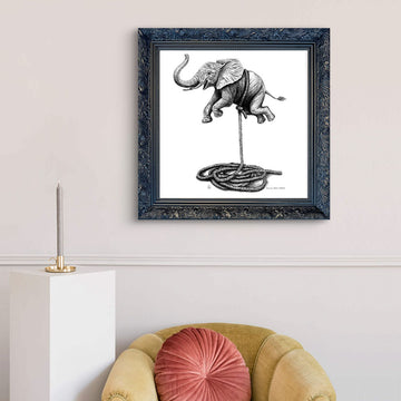 A Study For Elephant on a Rope (Giclee Canvas Print)