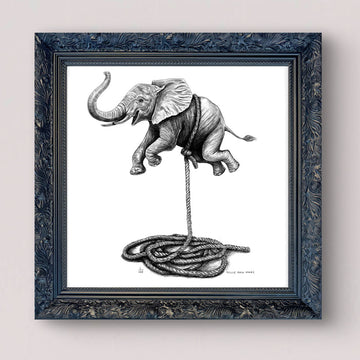 A Study For Elephant on a Rope (Giclee Canvas Print)