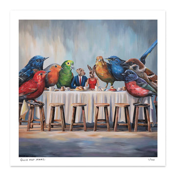 Birds of a Feather Eat Together (Print)