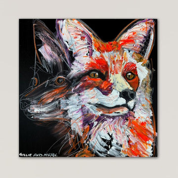 Finn, the Vanishing Sierra Nevada Red Fox (Original Painting)