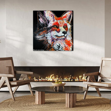 Finn, the Vanishing Sierra Nevada Red Fox (Original Painting)