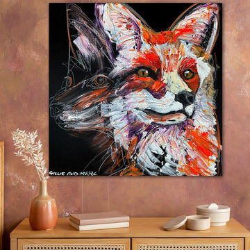 Finn, the Vanishing Sierra Nevada Red Fox (Original Painting)