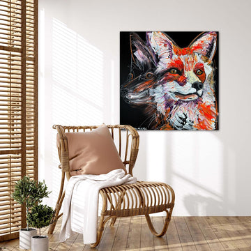 Finn, the Vanishing Sierra Nevada Red Fox (Original Painting)