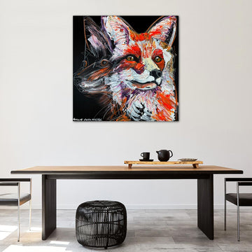 Finn, the Vanishing Sierra Nevada Red Fox (Original Painting)