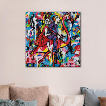 Go Flamingo! (Original Painting)