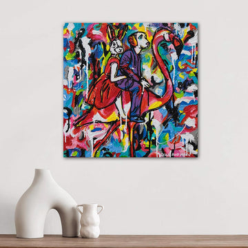 Go Flamingo! (Original Painting)