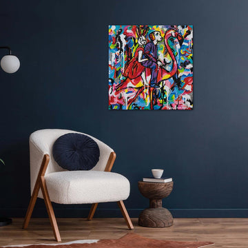 Go Flamingo! (Original Painting)