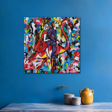 Go Flamingo! (Original Painting)