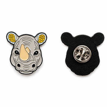 Northern White Rhino (Enamel Pin)