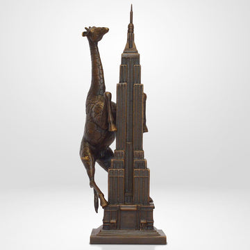 The Giraffe Loved the Empire State Building (Bronze Sculpture, Small)
