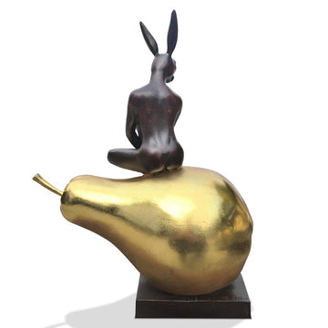 She Was Pearfectly Golden (Bronze Sculpture)